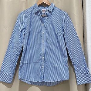 J crew pinstriped button up